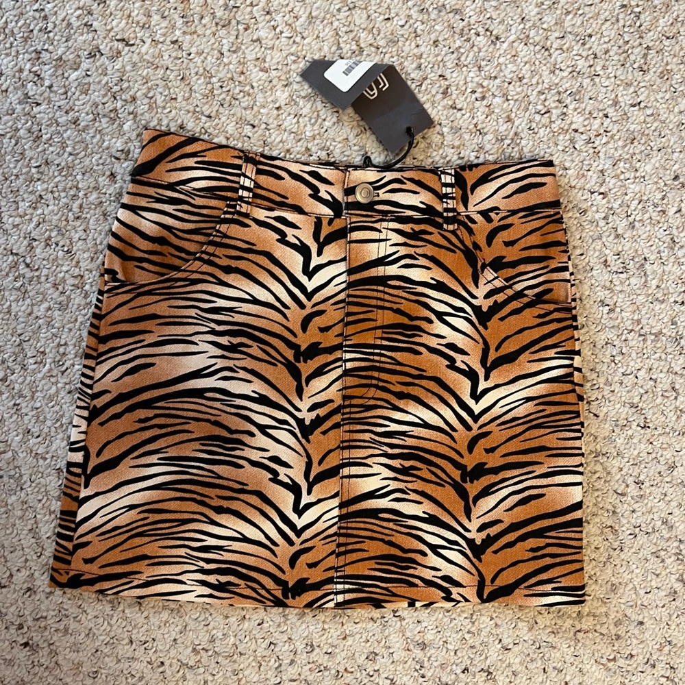 Tiger Print Skirt - Sans Souci